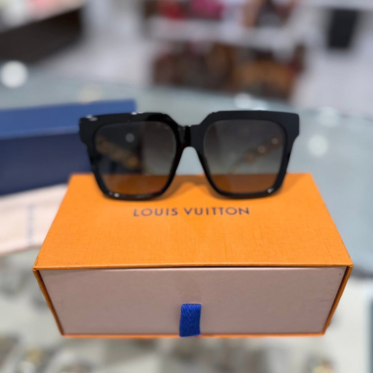 Louis Vuitton Large Edge Sunglasses - Black Acetate Frame & Gold-tone Hardware