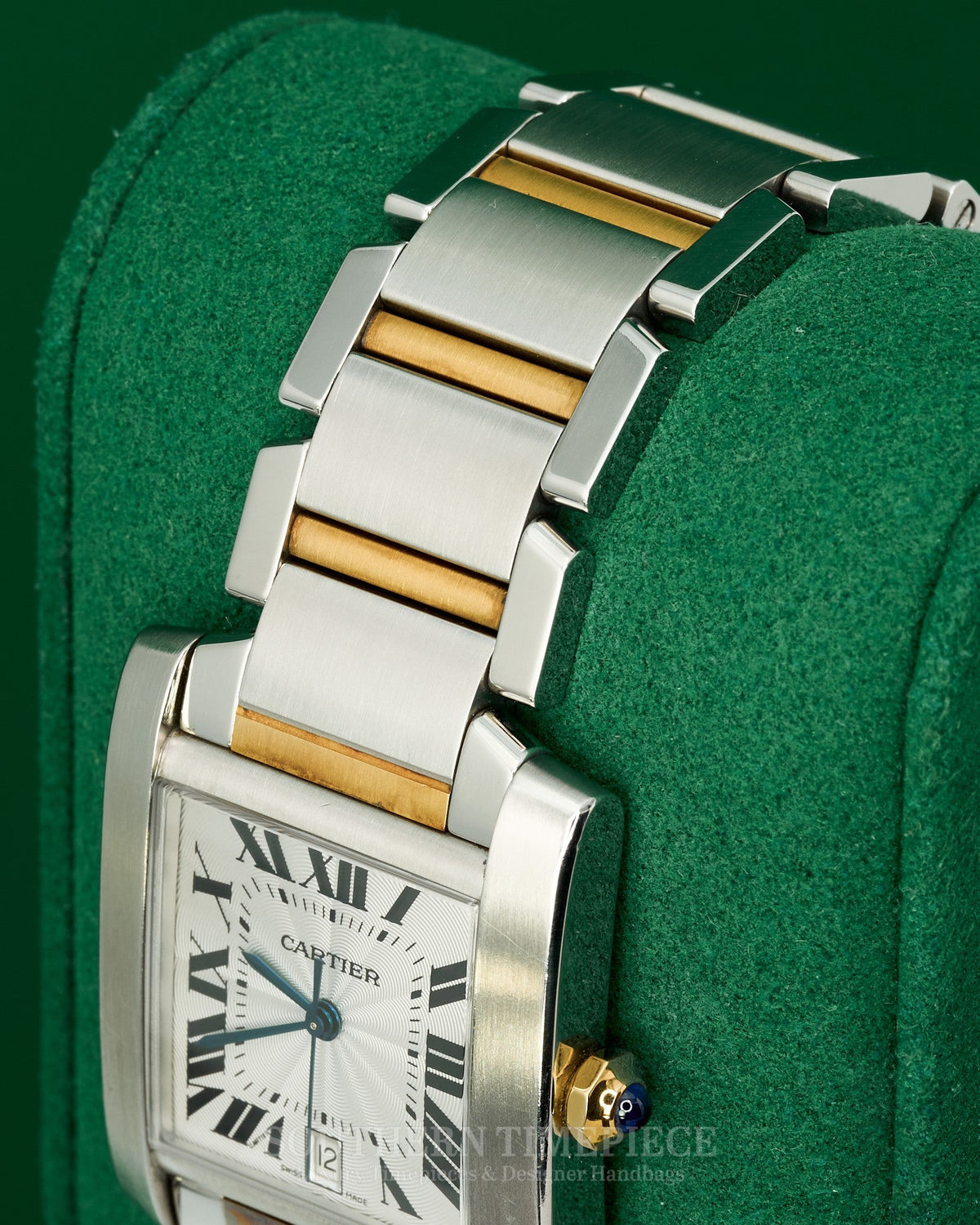 36mm Cartier Tank Francaise Large in 18kt Yellow Gold and Stainless Steel (Ref: W51005Q4)