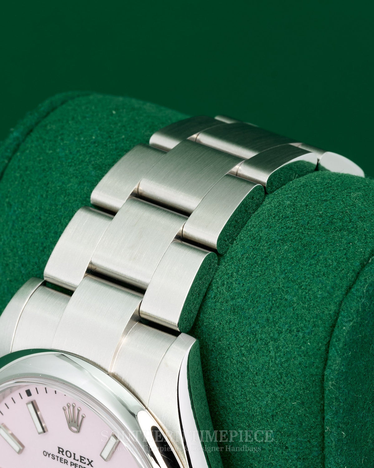 Brand New 2025 41mm Rolex Oyster Perpetual "Pink" in Stainless Steel with Smooth Bezel on Oyster Bracelet (Ref: 134300)(Year: 2025)(Box & Papers)