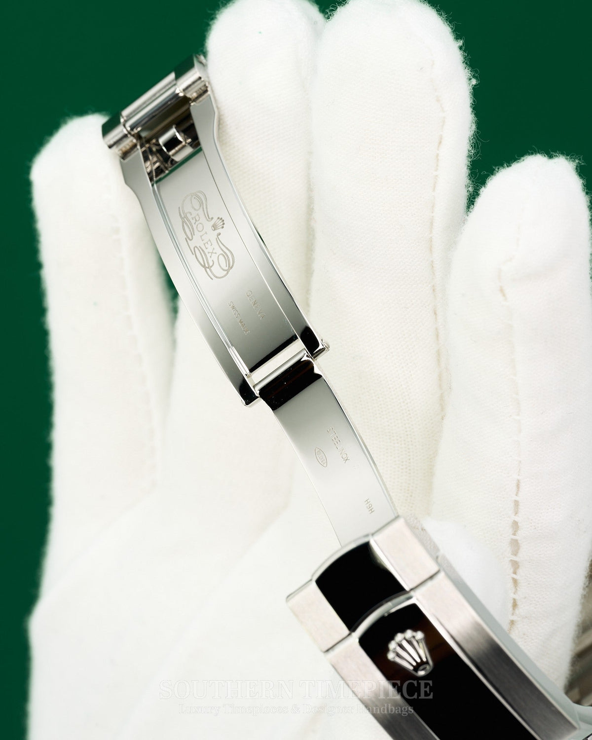 41mm Rolex Datejust with Rhodium Stick Dial in Stainless Steel on Oyster Bracelet (Ref: 126300)(Year: 2020)(Box & Papers)