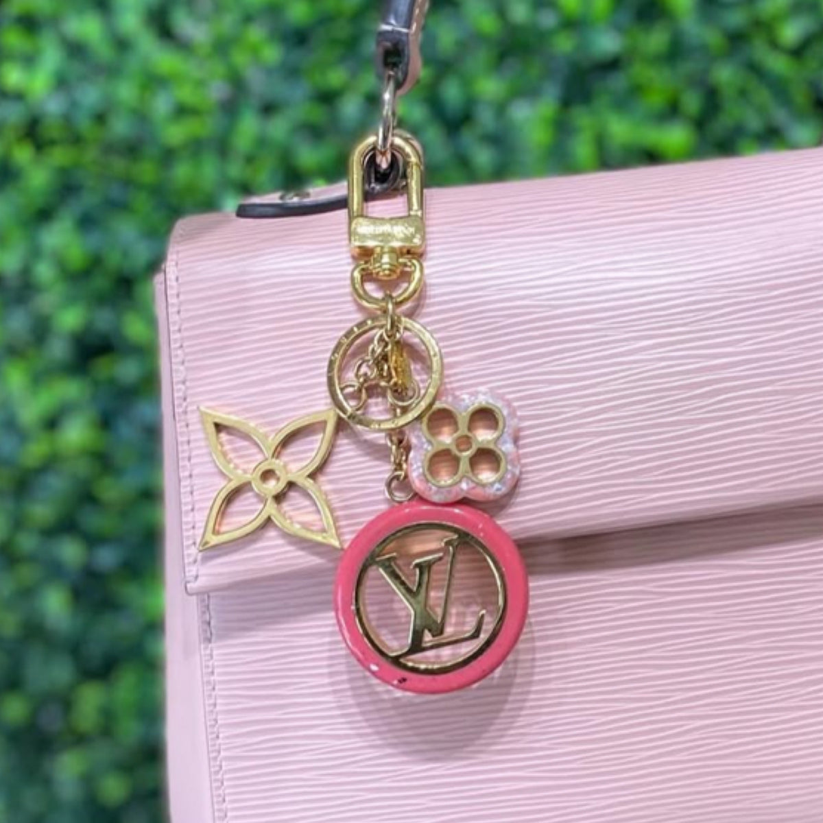 Louis Vuitton Colorline Bag Charm - Pink w/Gold Hardware