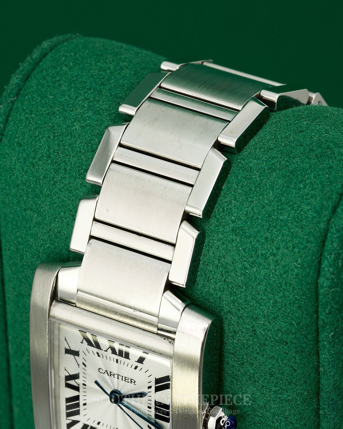 36mm Cartier Tank Francaise Large in Stainless Steel (Ref: W51002Q3)(2000's-2010's)