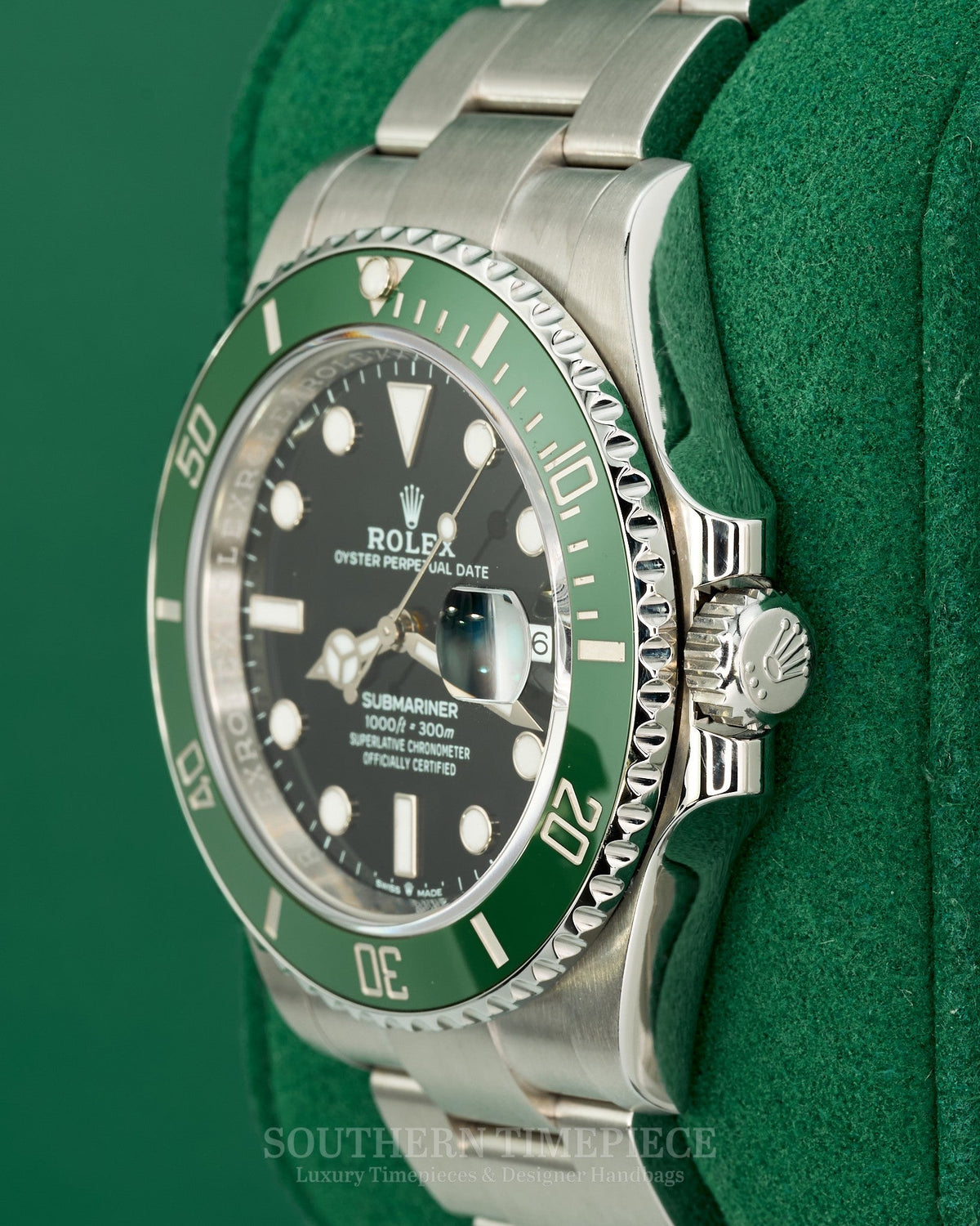 41mm Rolex Submariner Date "Starbucks" with Anniversary Green Bezel (Ref: 126610LV)(Year: 2023)(Box & Papers)