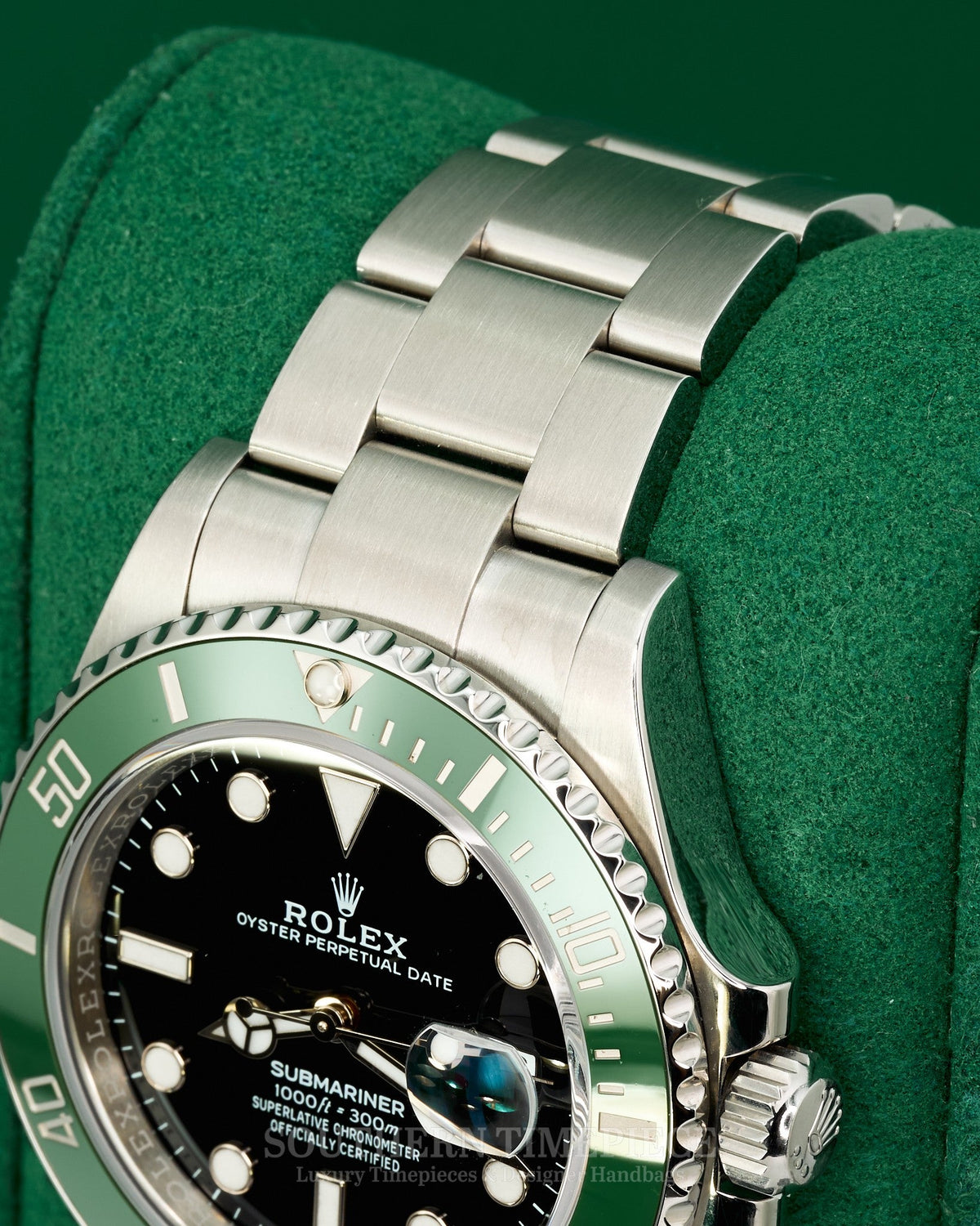 41mm Rolex Submariner Date "Starbucks" with Anniversary Green Bezel (Ref: 126610LV)(Year: 2023)(Box & Papers)