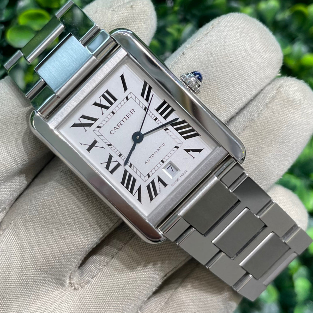 41mm Cartier Tank Solo in Stainless Steel (Ref: W5200028)(Original Papers)