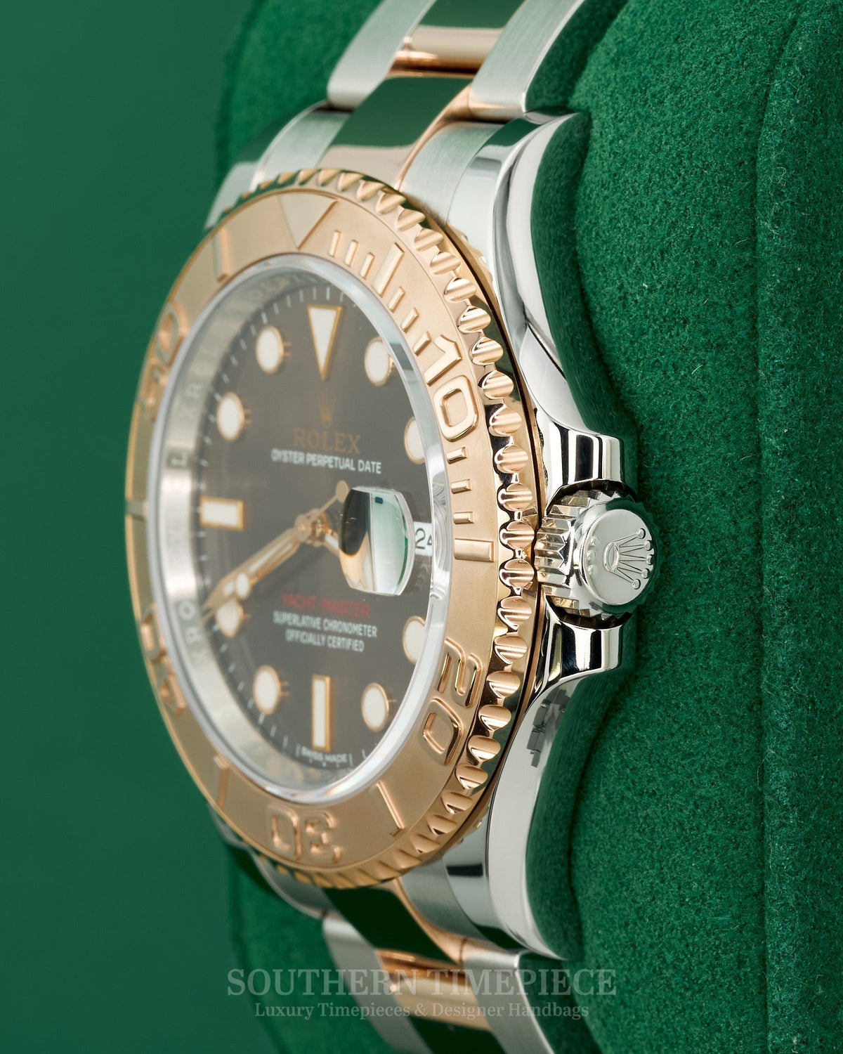 40mm Rolex Yacht-Master with Chocolate Dial in 18kt Rose Gold and Stainless (Ref: 116621)(Year: 2020)(Box & Papers)