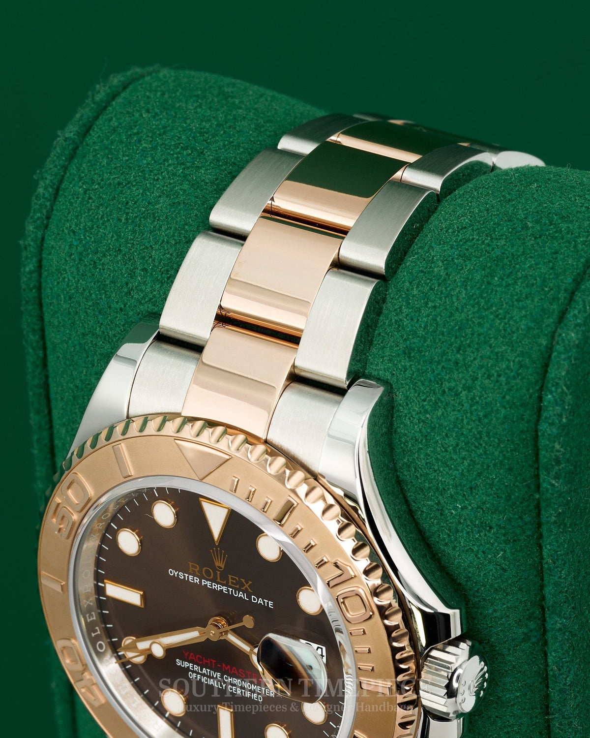 40mm Rolex Yacht-Master with Chocolate Dial in 18kt Rose Gold and Stainless (Ref: 116621)(Year: 2020)(Box & Papers)