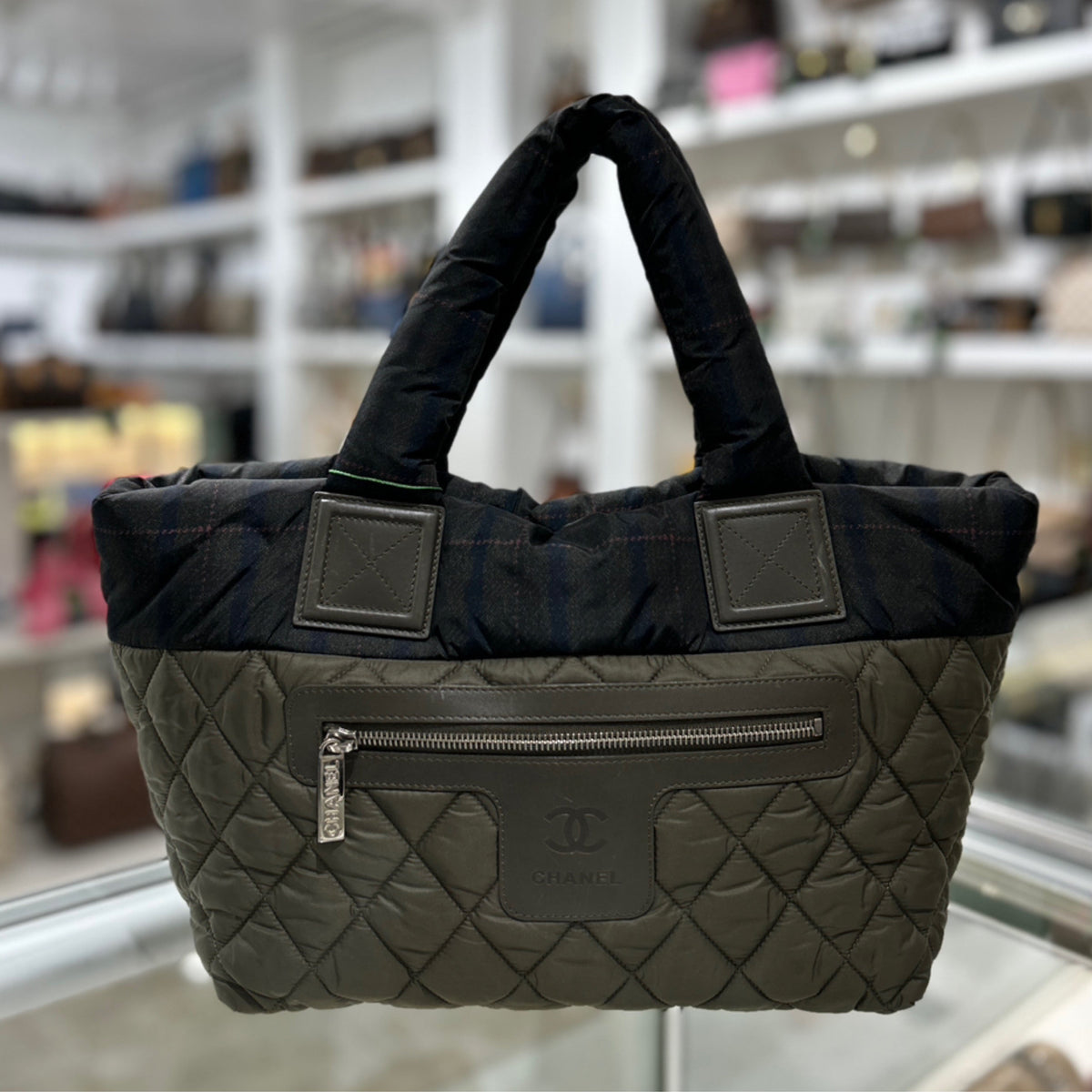 Chanel Nylon Quilted Small Coco Cocoon Tote Bag