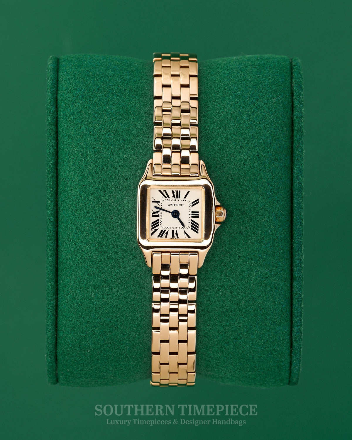 20mm Cartier Santos Demoiselle Mini in Solid 18kt Rose Gold *RARE* (Ref: W25077X9)(Year: 2014)(Box & Papers)