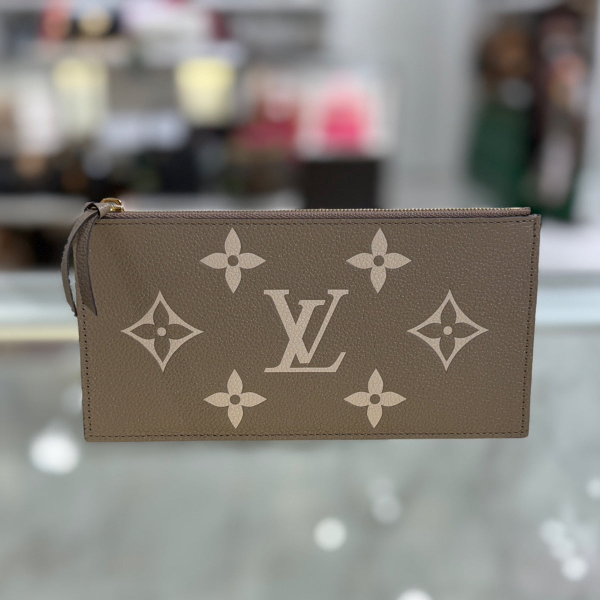 Louis Vuitton Zippy Insert - Tourterelle & Cream Monogram Empreinte Leather
