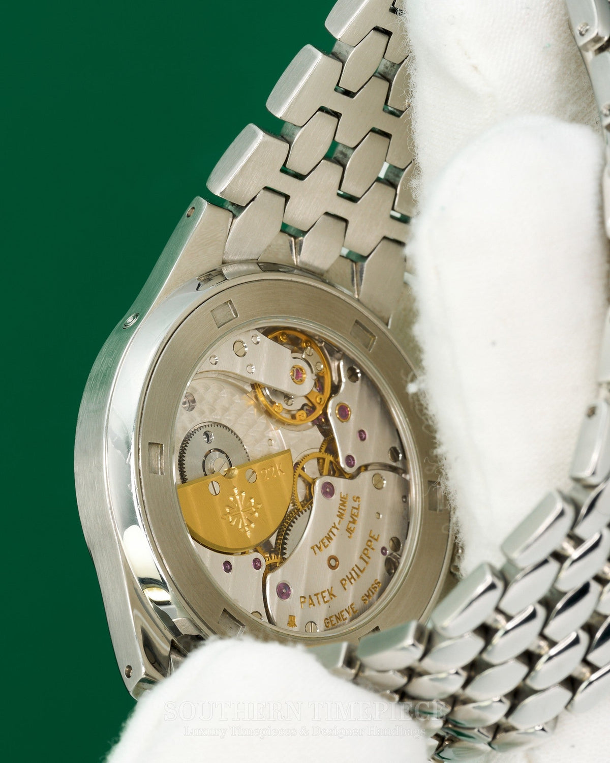 37mm Patek Philippe Neptune Moonphase with Black Dial in Stainless Steel (Ref: 5085/1A)Year: 2005)(Box & Booklets)