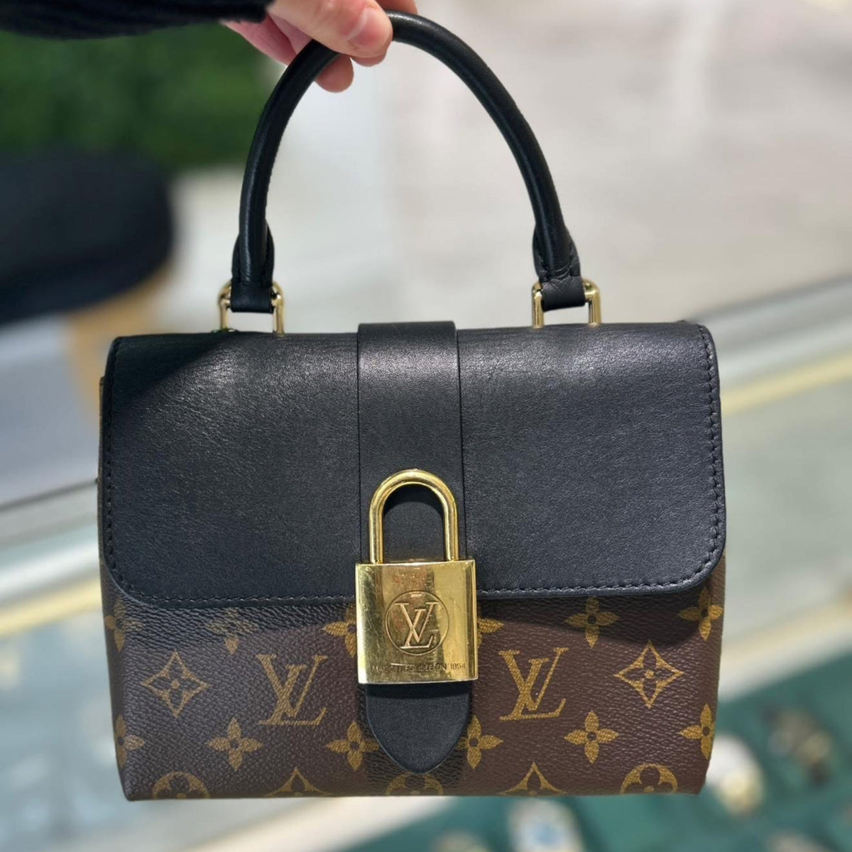 Louis Vuitton Locky BB - Monogram Canvas & Black Leather