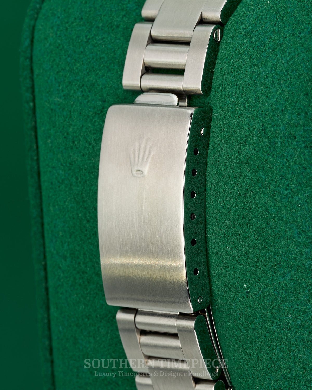 31mm Rolex Datejust in Stainless Steel with Black Stick Dial and Smooth Bezel on Oyster Bracelet (Ref: 78240)(Year: 2005)(Papers)