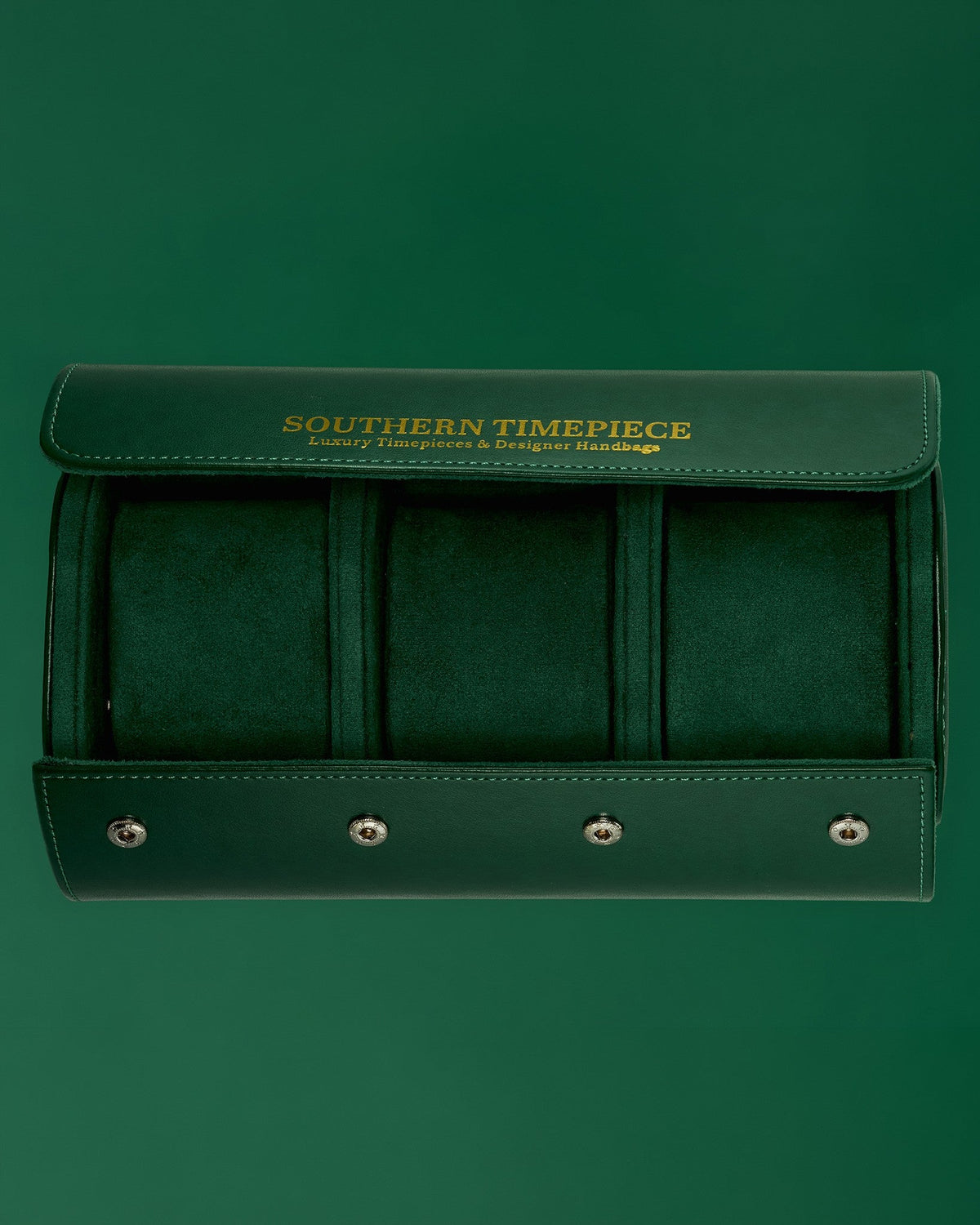 Southern Timepiece Triple Watch Roll - Travel Case