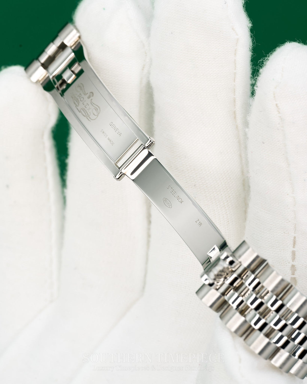 31mm Rolex Datejust with Factory Black Diamond Dial in 18kt White Gold & Oystersteel on Jubilee (Ref: 178274)(Year: 2019)(Box & Papers)