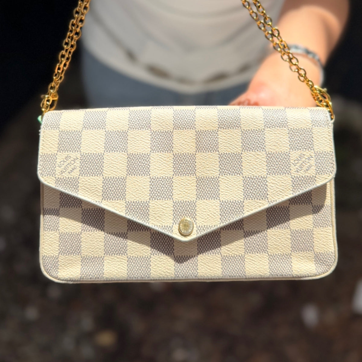 Louis Vuitton Felicie Pochette - Damier Azur Canvas