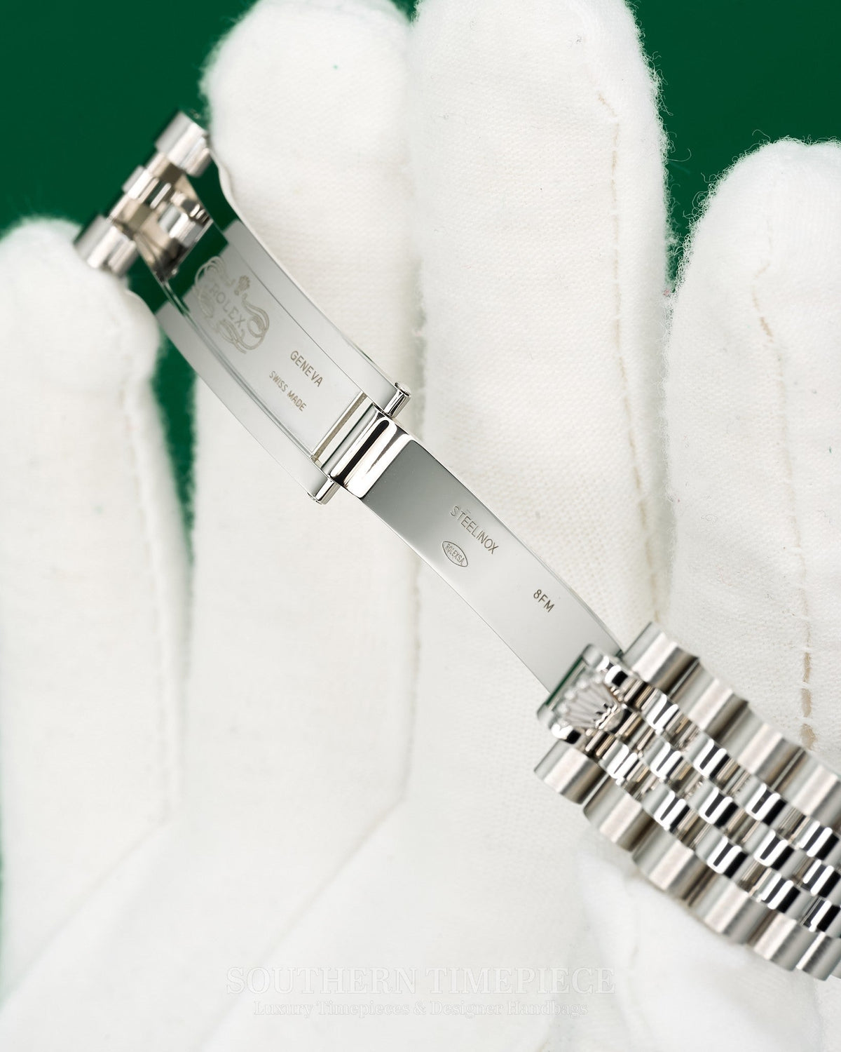 31mm Rolex Datejust with Factory Mother of Pearl Diamond Dial in 18kt White Gold and Oystersteel on Jubilee (Ref: 278274)(Year: 2024)(Box & Papers)