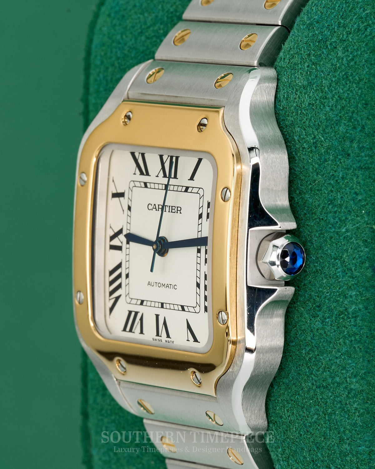 35mm Cartier Santos Medium in 18kt Yellow Gold and Stainless Steel (Ref: W2SA0016)(Year: 2021)(Box & Papers)