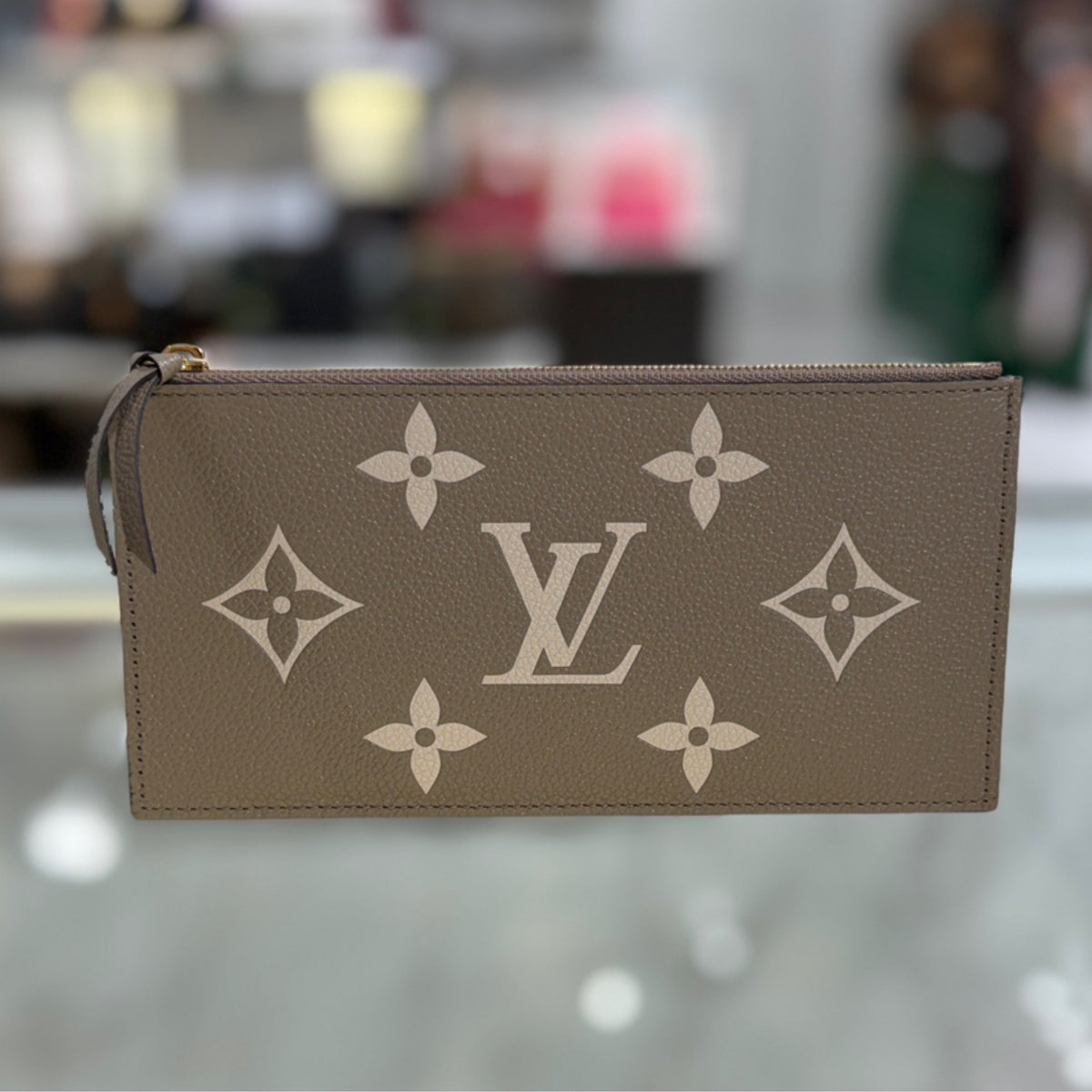 Louis Vuitton Zippy Insert - Tourterelle & Cream Monogram Empreinte Leather (X369013)
