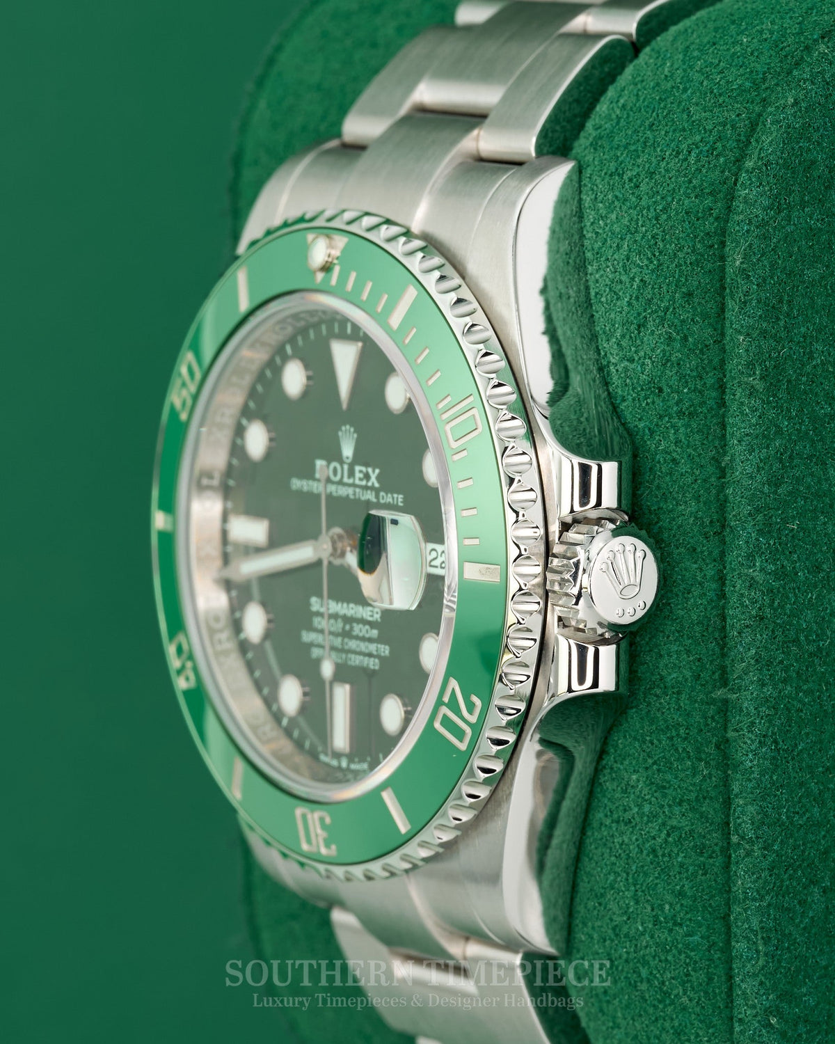 41mm Rolex Submariner "Starbucks" MKI with Anniversary Green Bezel in Stainless on Oyster (Ref: 126610LV)(Year: 2020+)(Box & Appraisal)