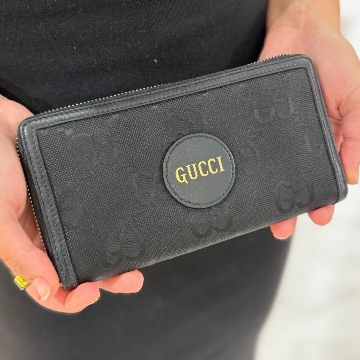 Gucci Off The Grid Zip-Around Wallet - Black Nylon