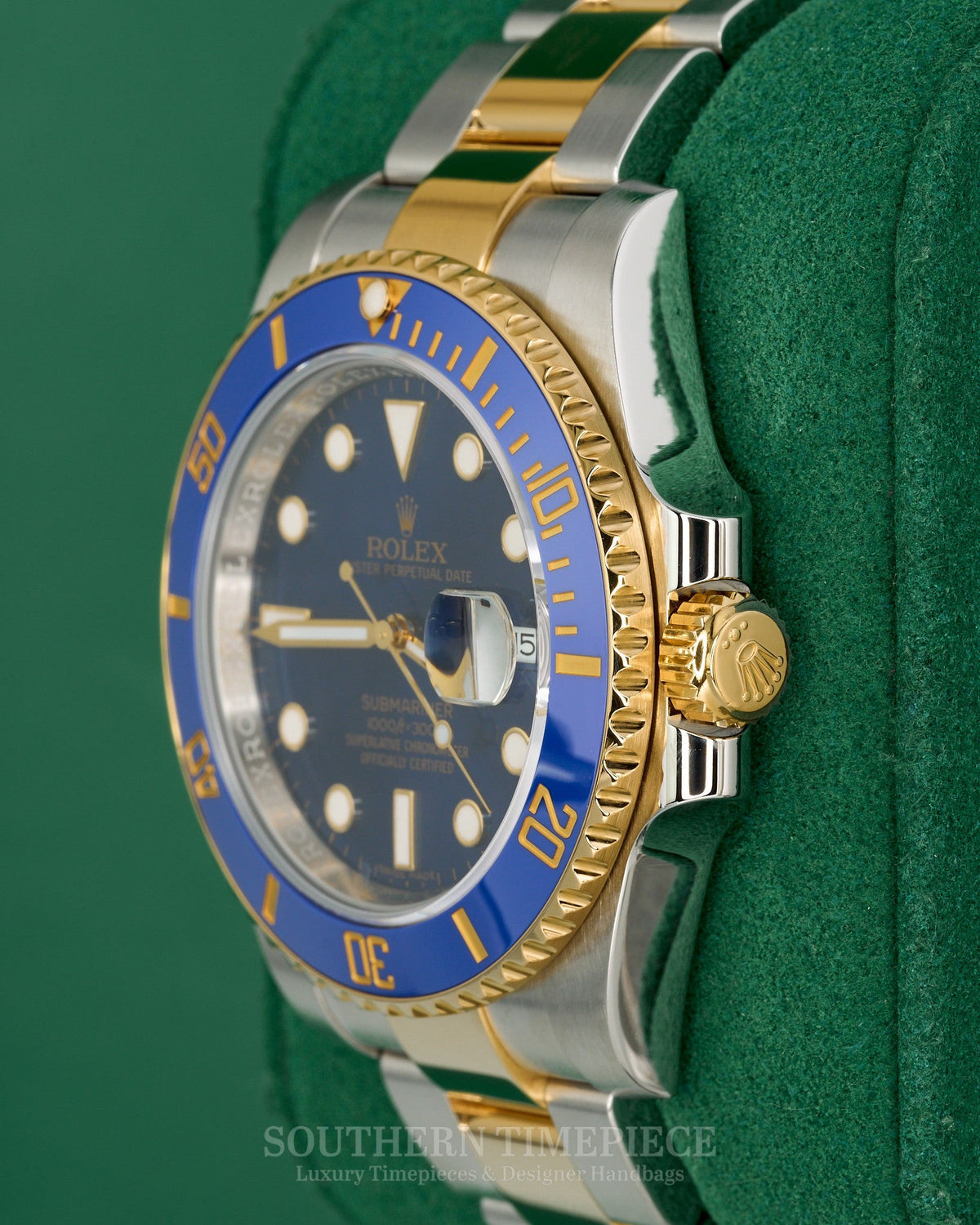 40mm Rolex Submariner Date "Bluesy" in 18kt Yellow Gold & Oystersteel (Ref: 116613LB)(Year: 2017)(Box & Papers) (Y969500)