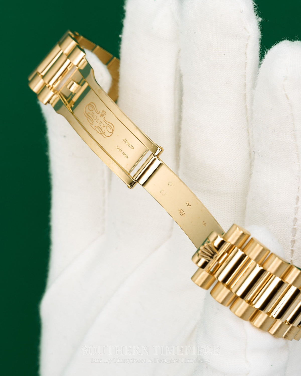 40mm Rolex Day-Date "President" with Factory Black Baguette Diamond Dial and Diamond Bezel in Solid 18kt Yellow Gold (Ref: 228348RBR)(Year: 2019)(B&P)