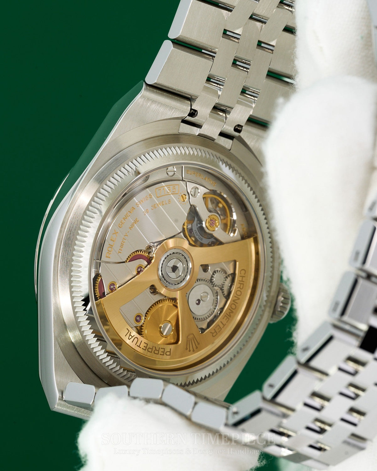 Brand New 2026 40mm Rolex Land-Dweller in Oystersteel and 18kt White Gold with White Honeycomb-Motif Dial (Ref: 127334)(Year: 2026)(Box & Papers)(SKU: S911871)