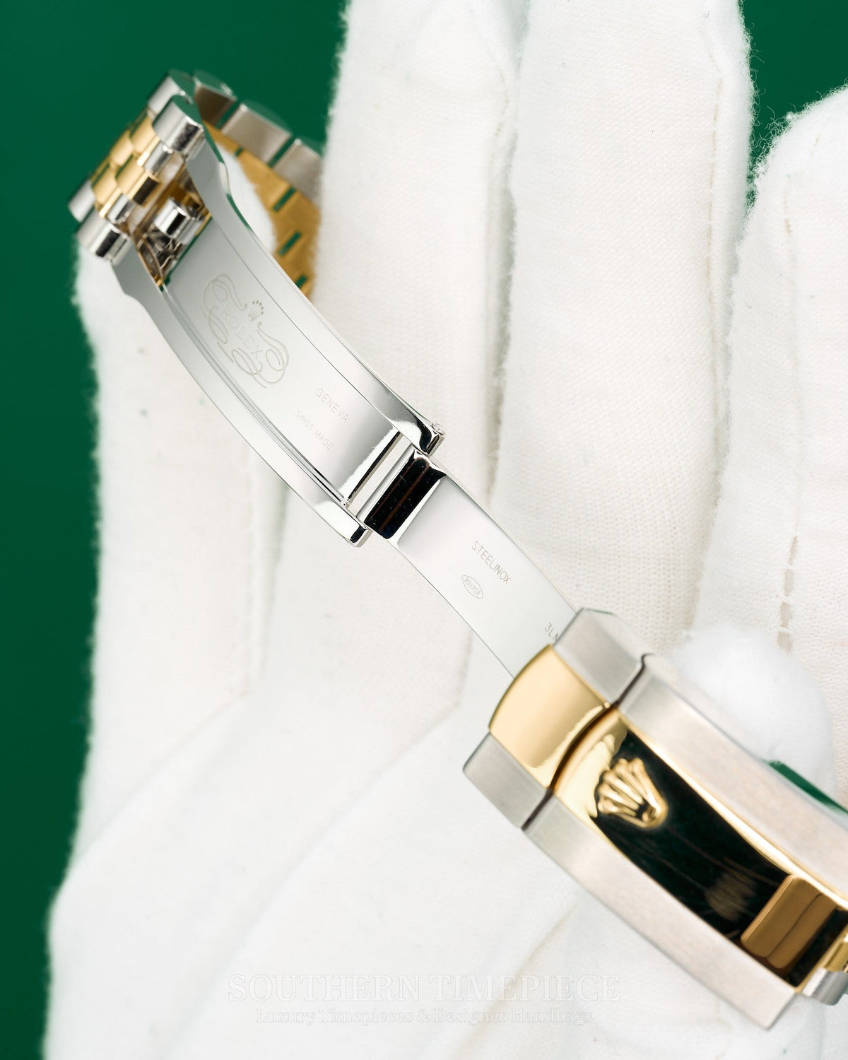 36mm Rolex Datejust with Factory Silver Diamond Dial and Diamond Bezel in 18kt Yellow Gold and Stainless on Jubilee (Ref: 126283RBR)