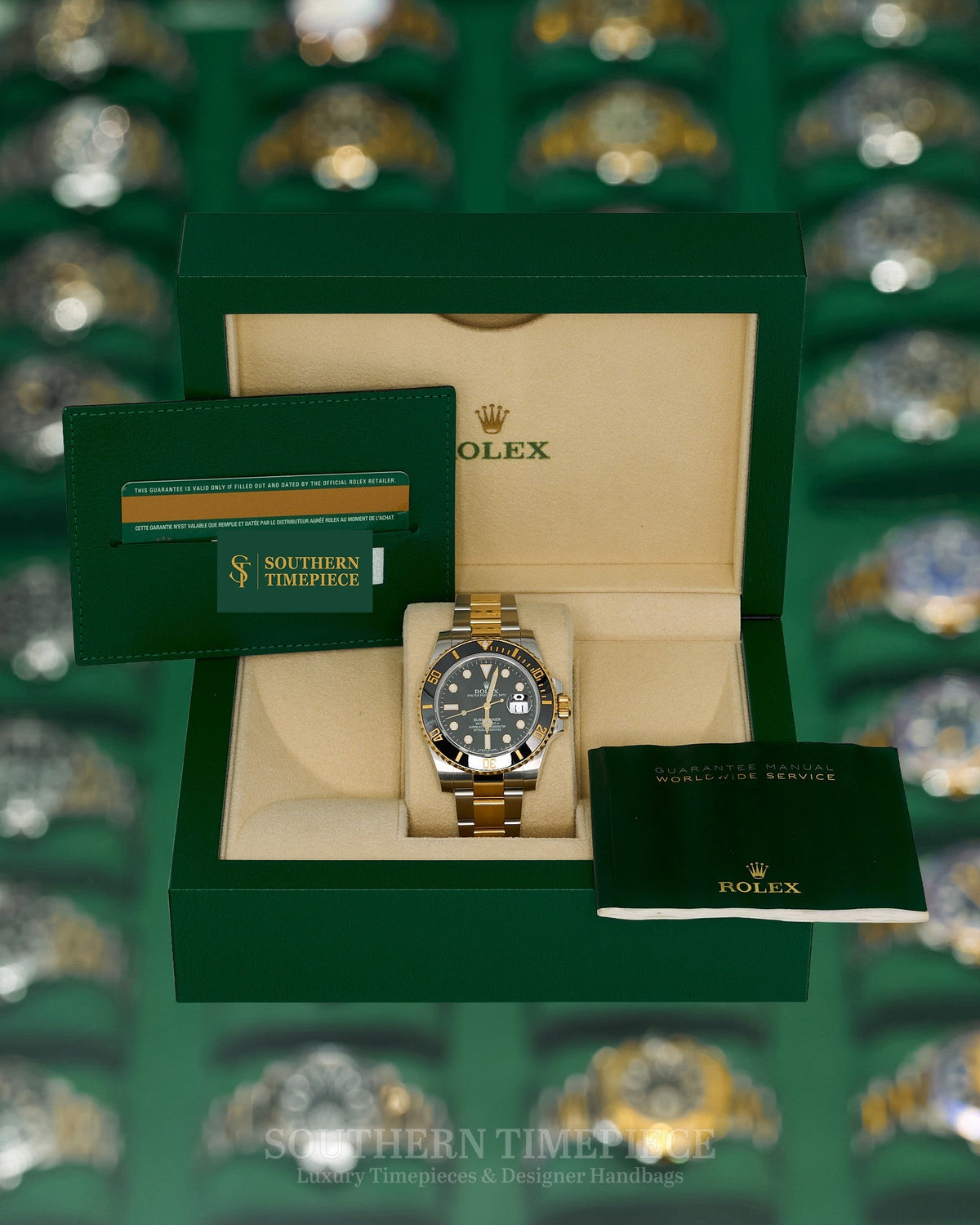 40mm Rolex Submariner with Black Dial and Bezel in 18kt Yellow Gold and Stainless on Oyster (Ref: 116613LN)(Year: 2016)(Box & Papers)