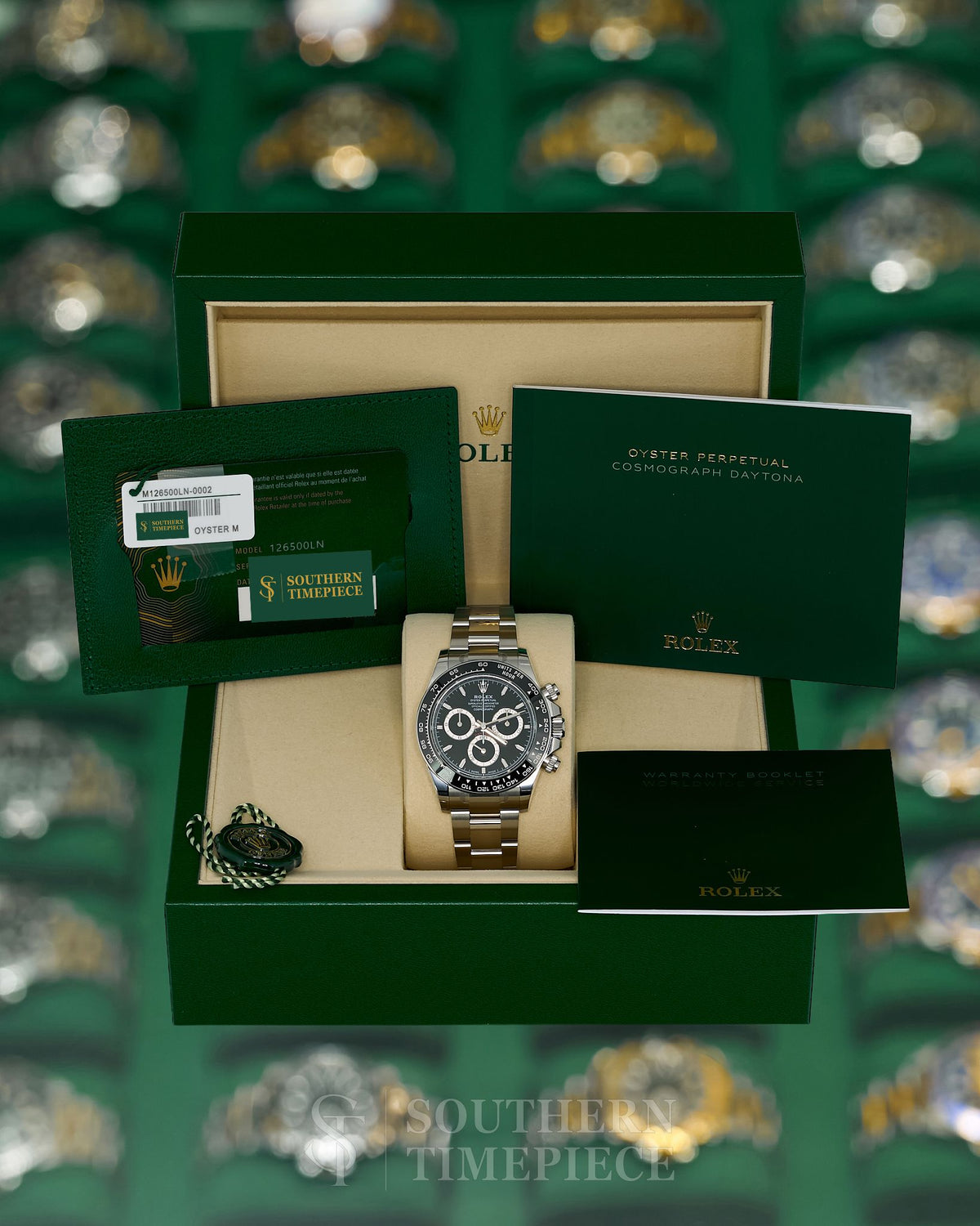 Brand New 2026 40mm Rolex Daytona "Darth Vader" in Stainless Steel with Black Dial and Black Ceramic Bezel (Ref: 126500LN)(Year: 2026)(Box & Papers)