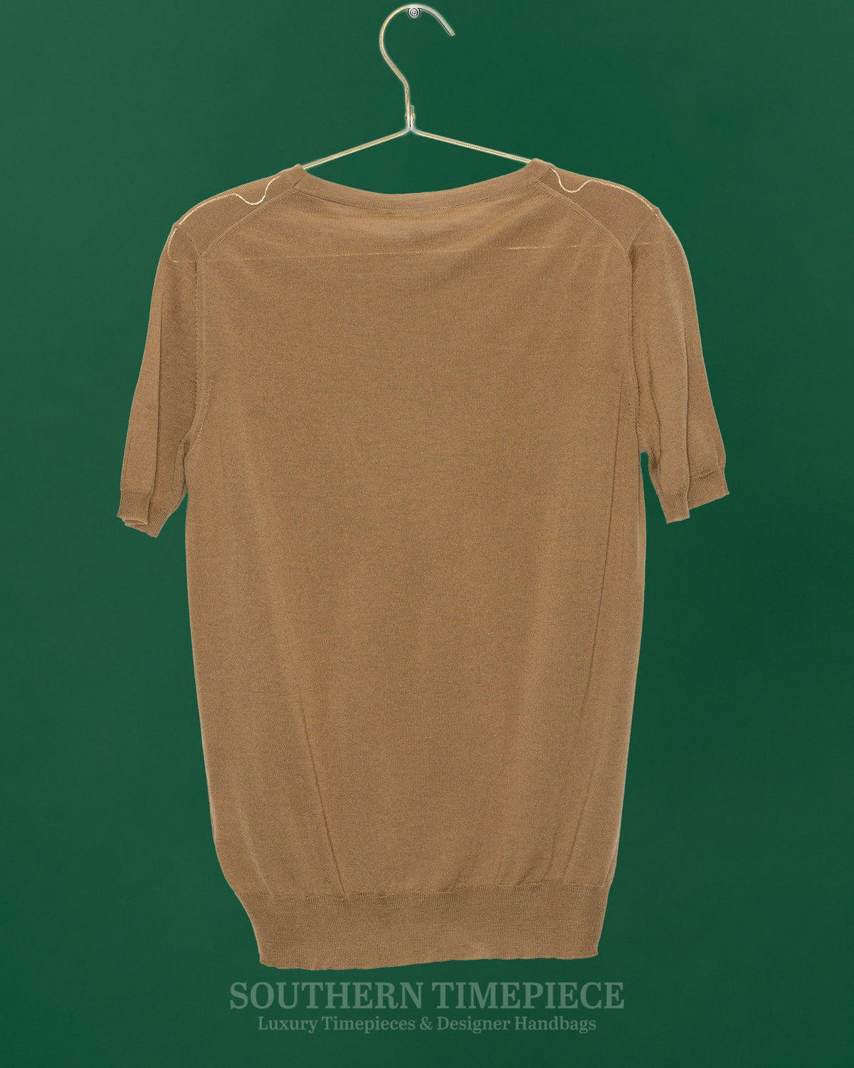 Gucci 100% Wool Camel Short Sleeve Sweater (Size XL) (New w/ Tags)