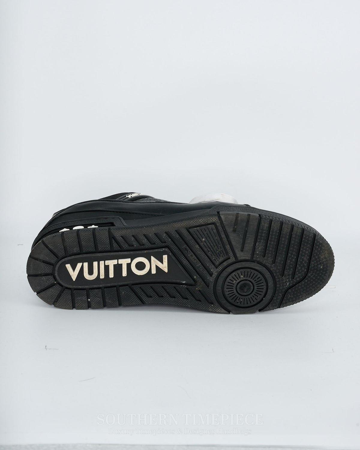 Louis Vuitton Trainers - Black Embossed Monogram Leather