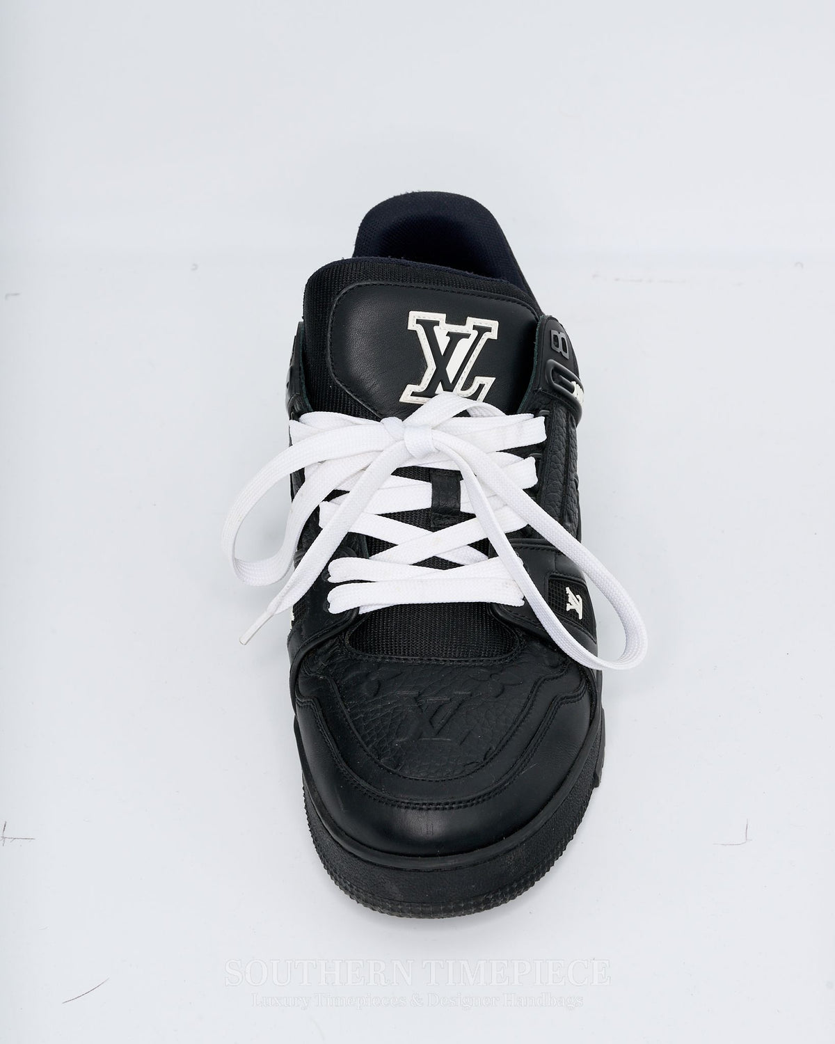 Louis Vuitton Trainers - Black Embossed Monogram Leather