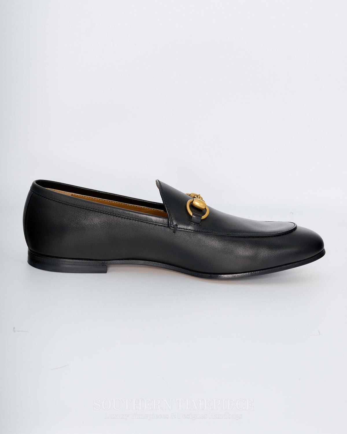 Gucci Men's Jordaan Loafer - Black Leather (Size 7.5)