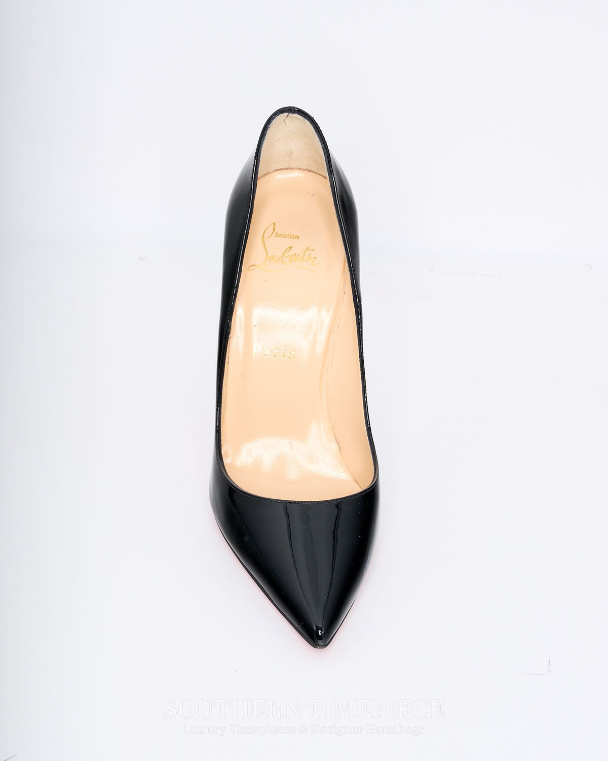 Christian Louboutin So Kate 120 Pumps - Black Patent Leather (Size 37.5)