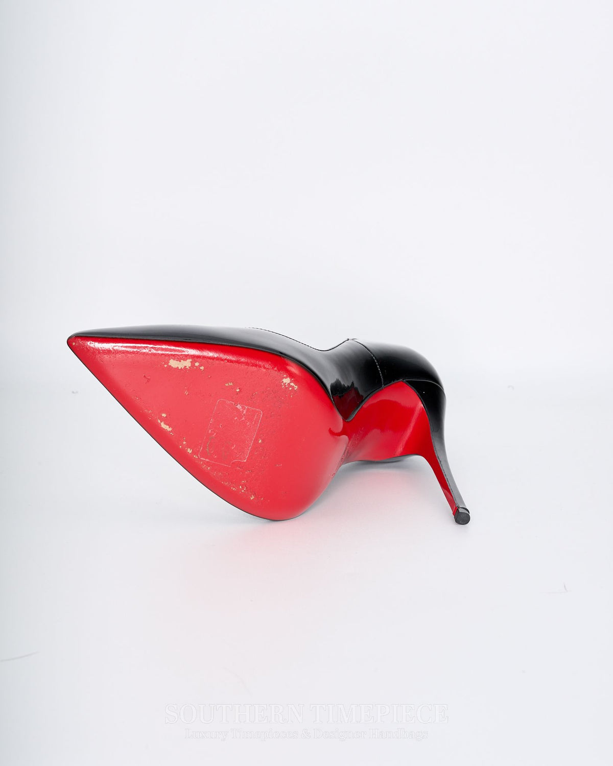 Christian Louboutin So Kate 120 Pumps - Black Patent Leather (Size 37.5)