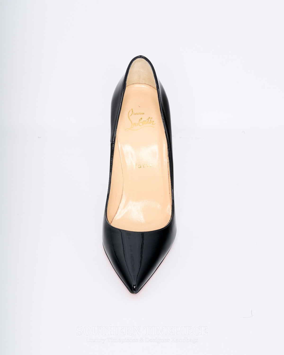 Christian Louboutin So Kate 120 Pumps - Black Patent Leather (Size 37.5)