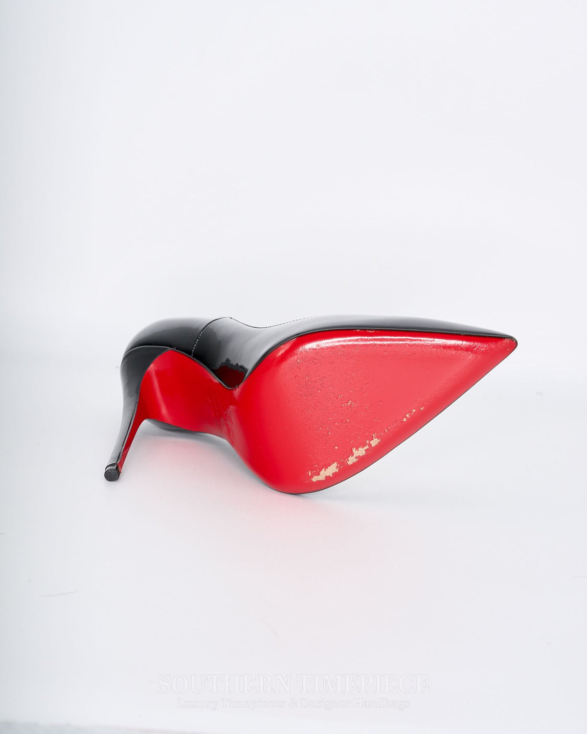 Christian Louboutin So Kate 120 Pumps - Black Patent Leather (Size 37.5)