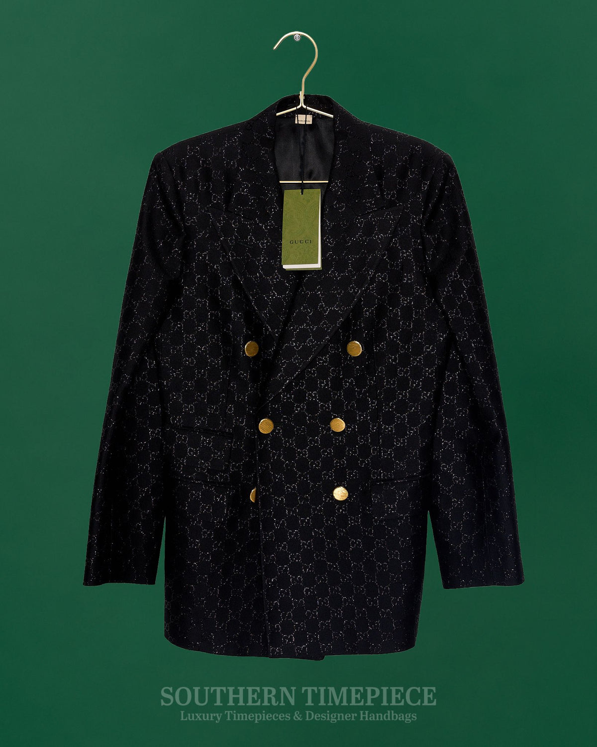 Gucci GG-lame Double-breasted Blazer (Size Medium) (New w/ Tags)
