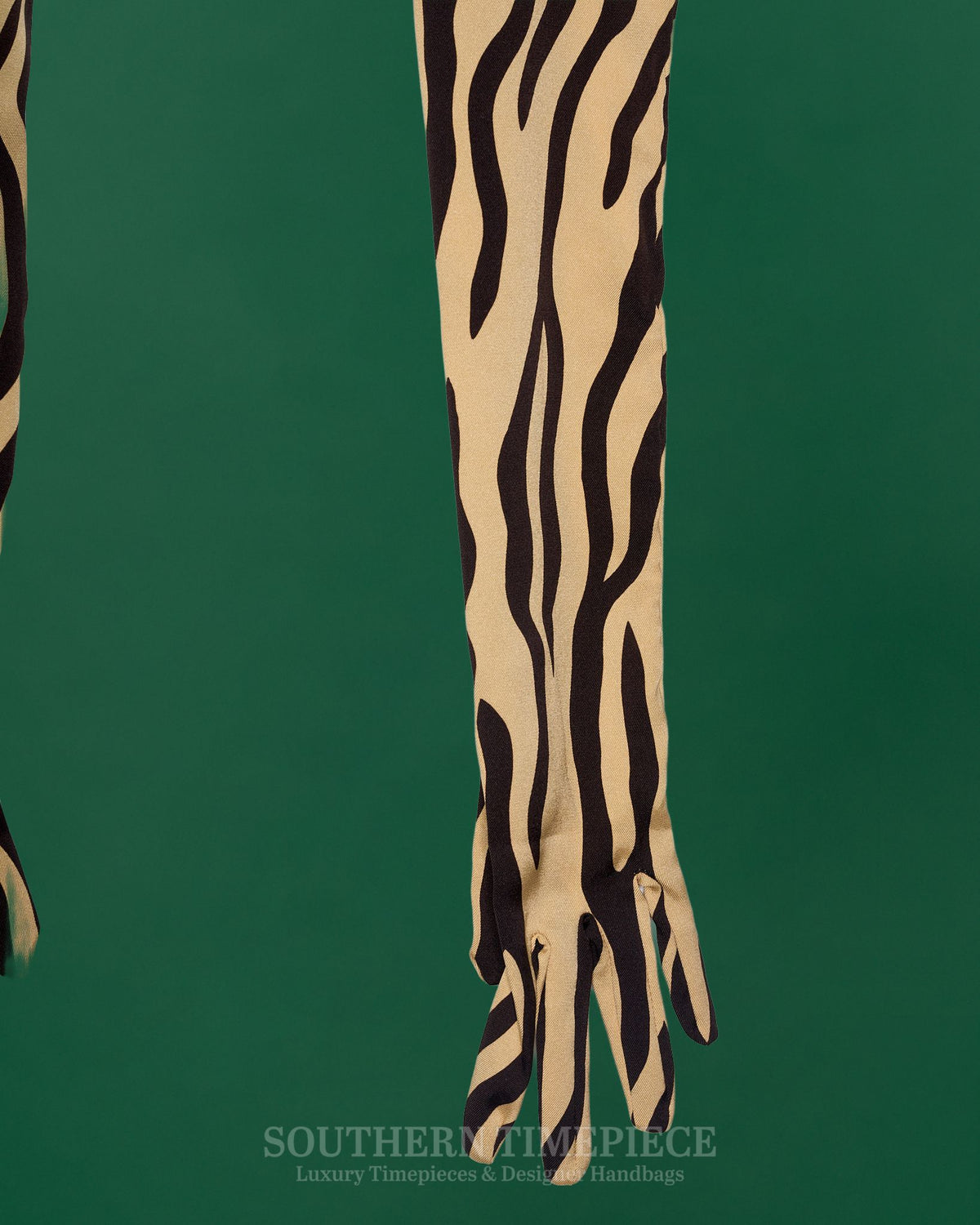Gucci Twill Opera Gloves - Zebra Print (New w/ Tags)