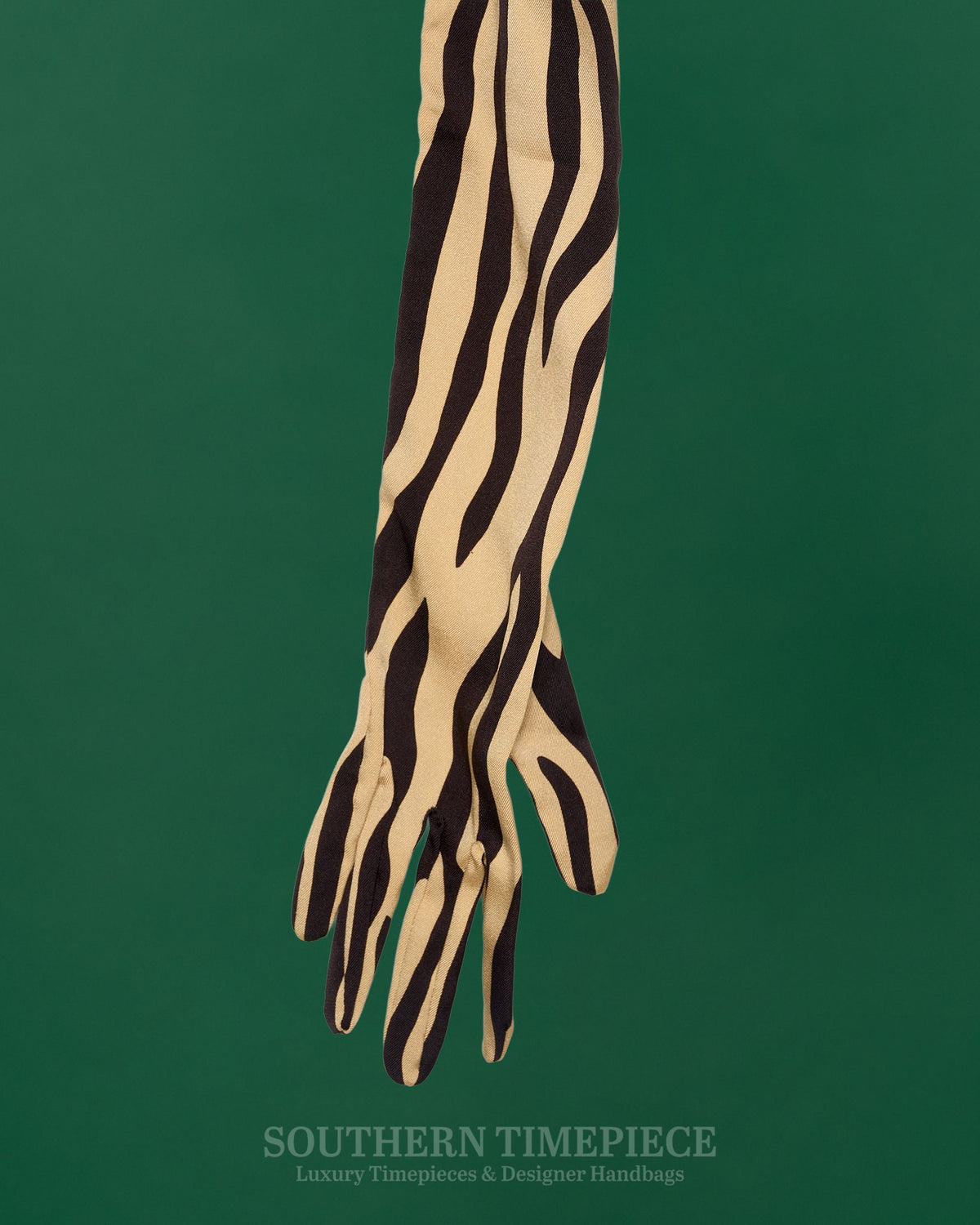 Gucci Twill Opera Gloves - Zebra Print (New w/ Tags)