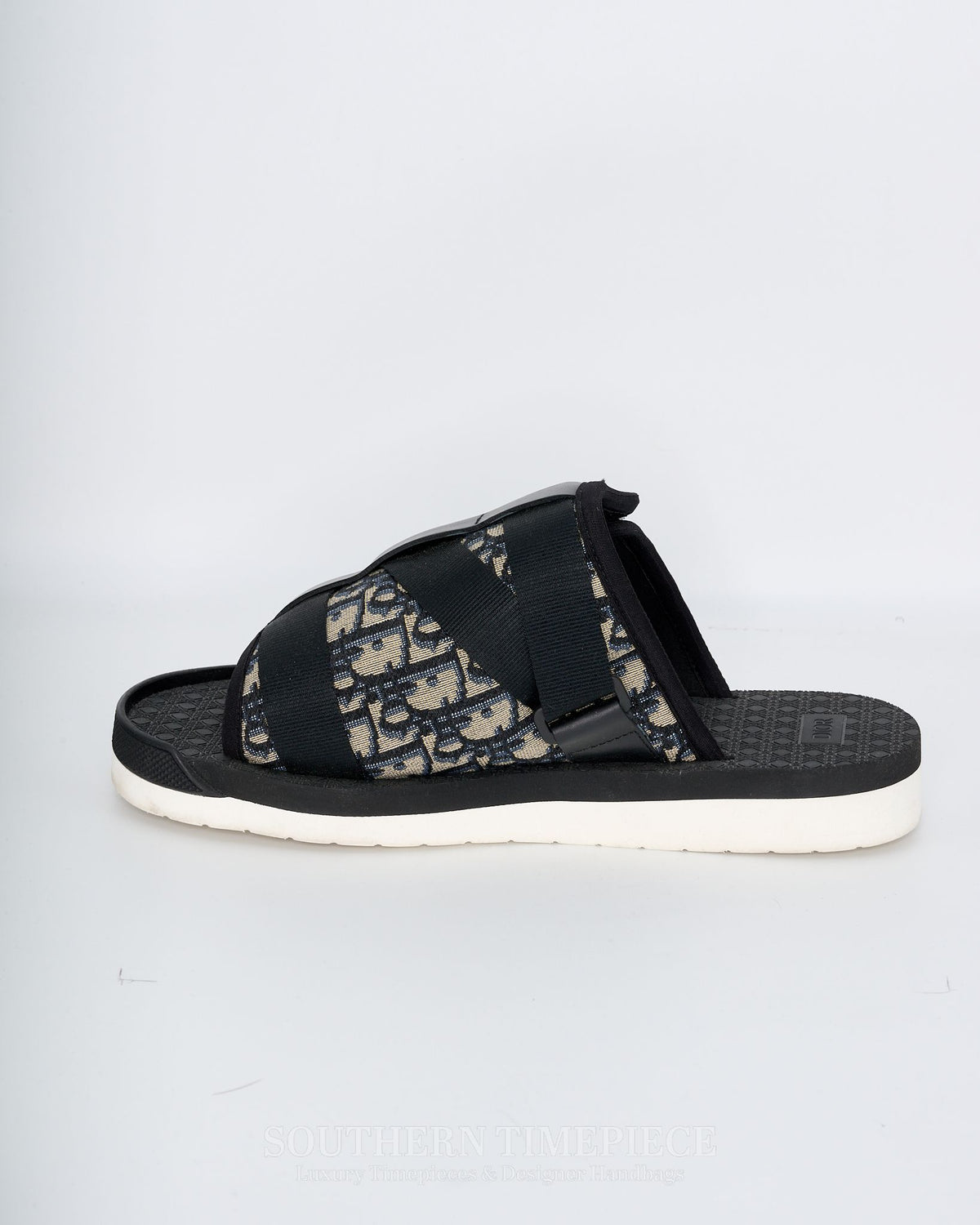 Christian Dior Men's Alpha Sandals - Oblique Jacquard Canvas (Size 42)