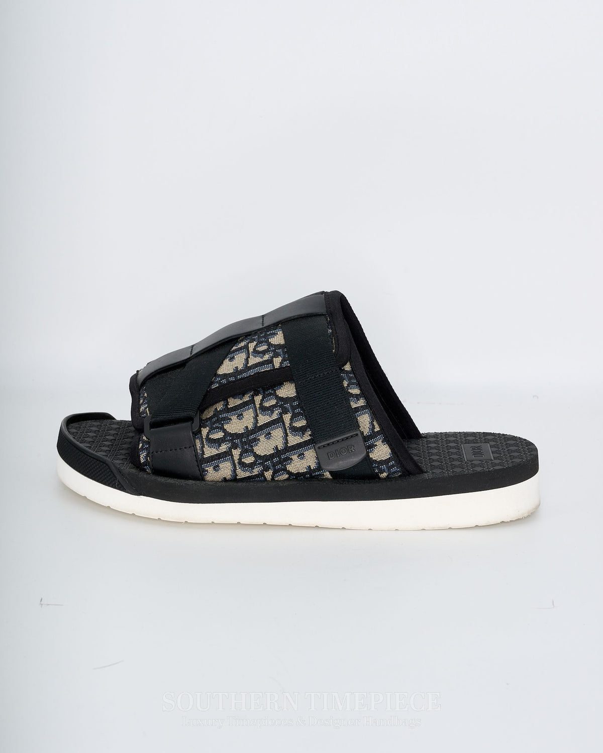 Christian Dior Men's Alpha Sandals - Oblique Jacquard Canvas (Size 42)
