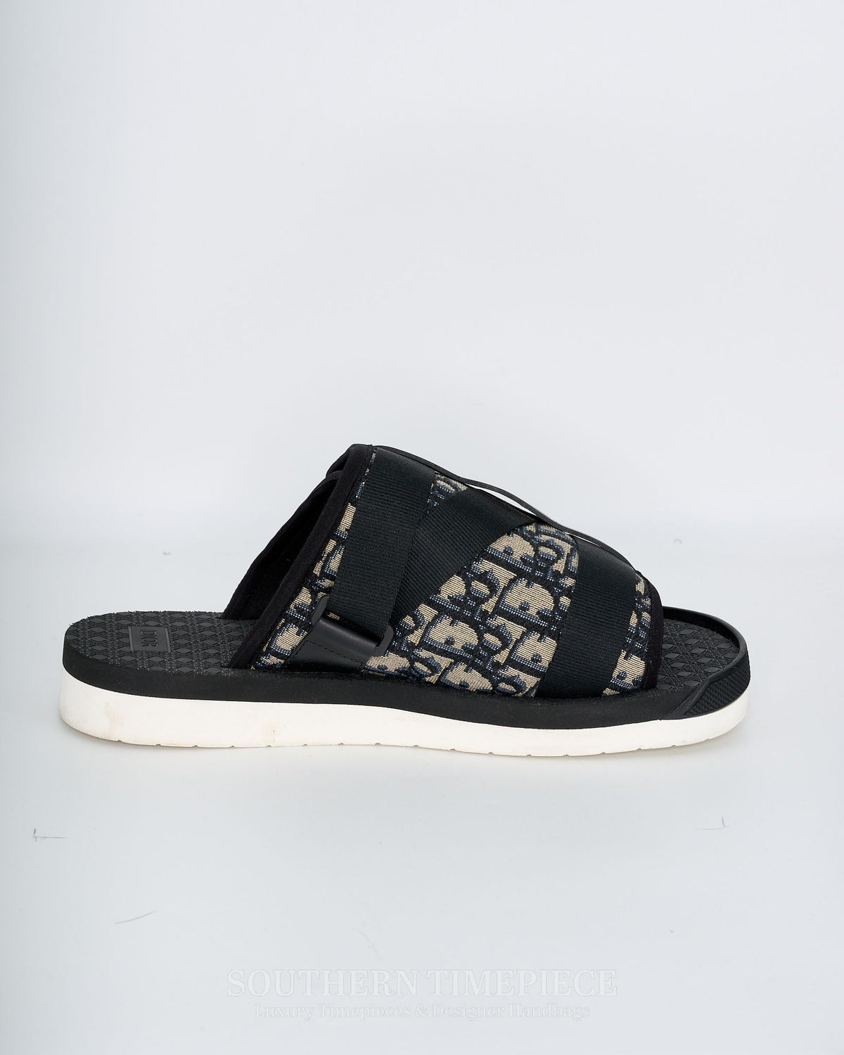 Christian Dior Men's Alpha Sandals - Oblique Jacquard Canvas (Size 42)