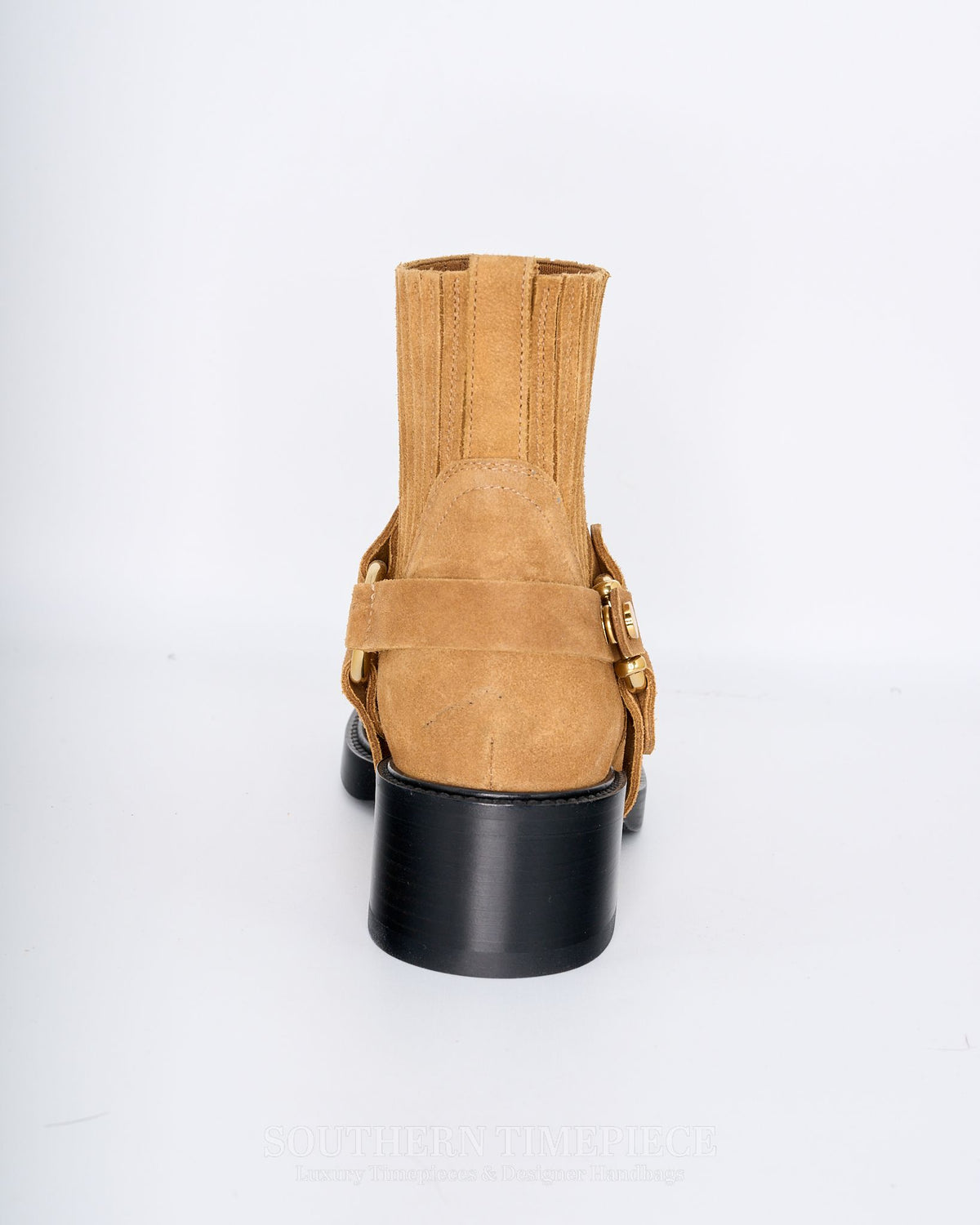 Chloé  Dakota Leather Ankle Boots - Tan Suede Leather (Size 36/US 6)
