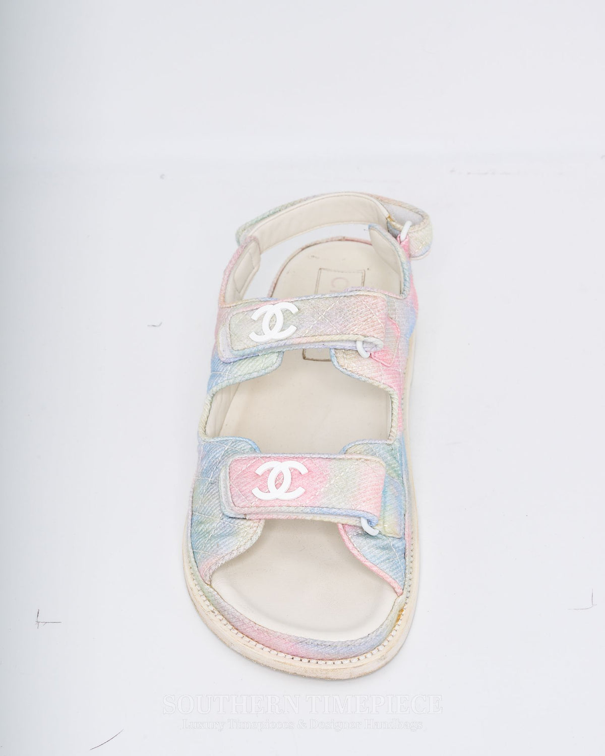 Chanel Rainbow Quilted Dad Sandals (Size 41 / US 10.5)