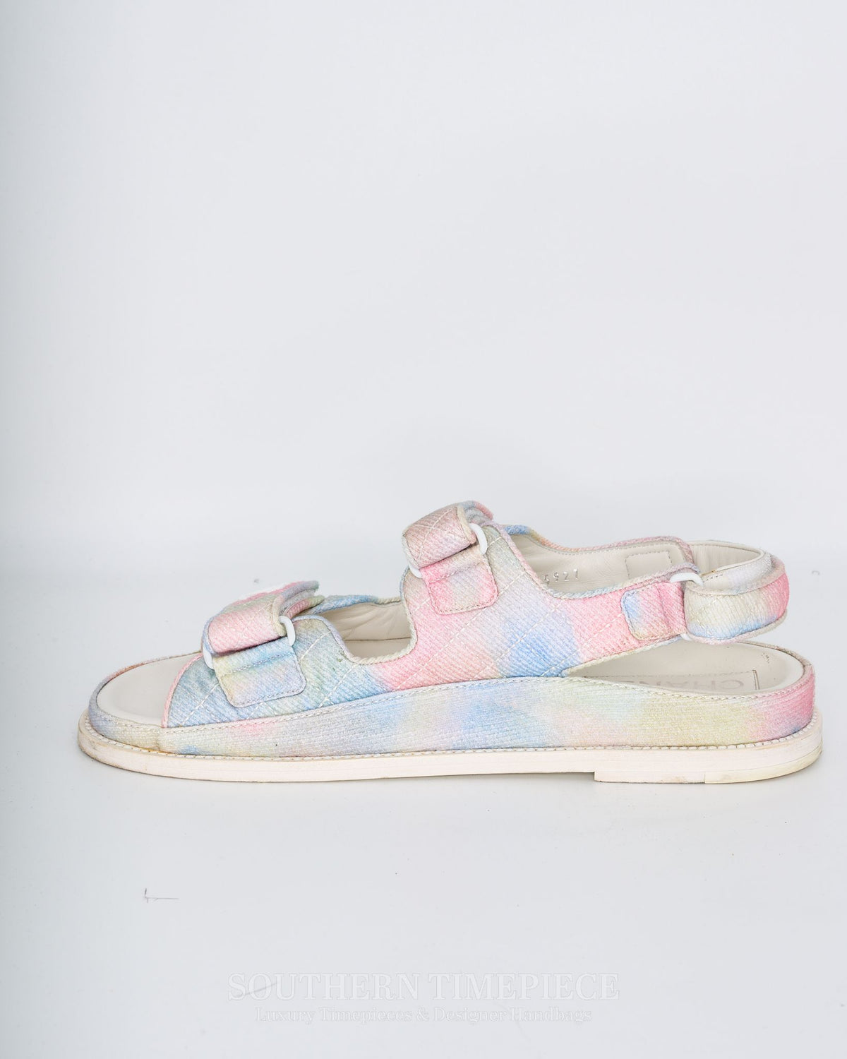Chanel Rainbow Quilted Dad Sandals (Size 41 / US 10.5)