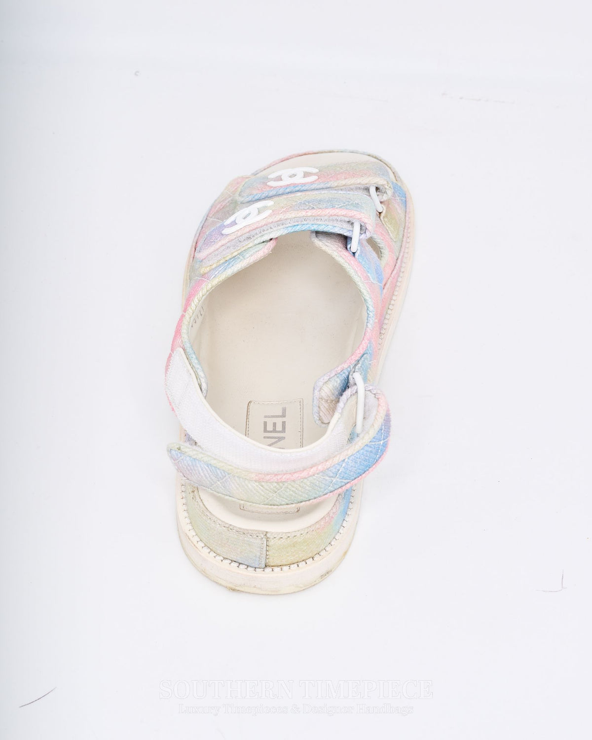 Chanel Rainbow Quilted Dad Sandals (Size 41 / US 10.5)