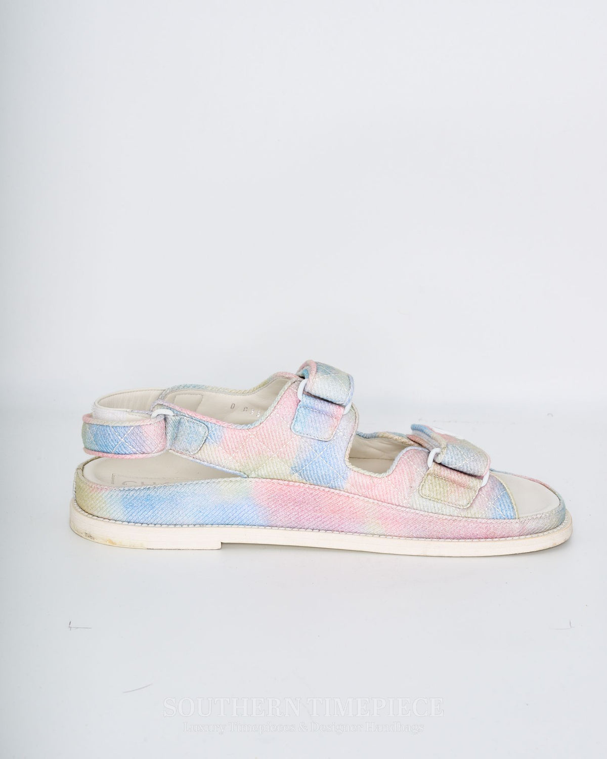 Chanel Rainbow Quilted Dad Sandals (Size 41 / US 10.5)